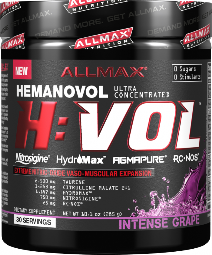 AllMax Nutrition H:VOL - 30 Servings Intense Grape