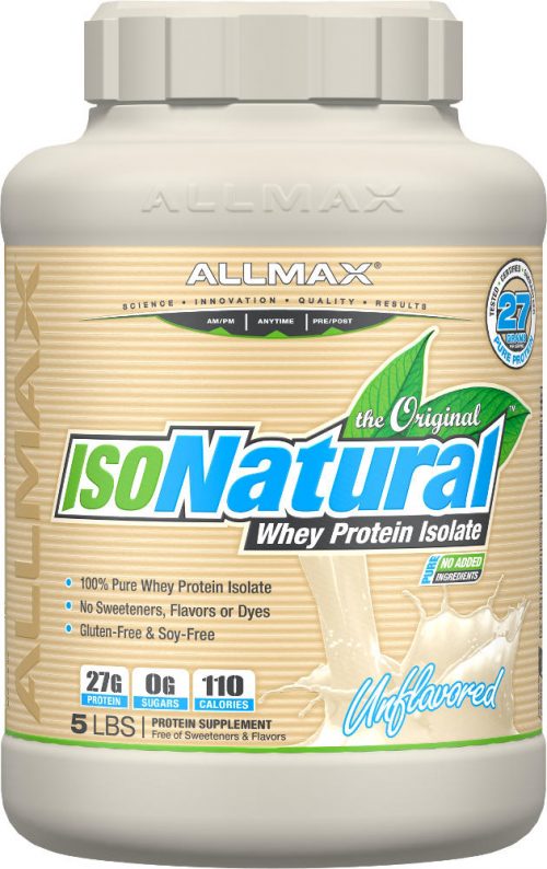 AllMax Nutrition IsoNatural - 5lbs Unflavored
