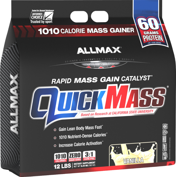 AllMax Nutrition QuickMass Loaded - 12lbs Vanilla