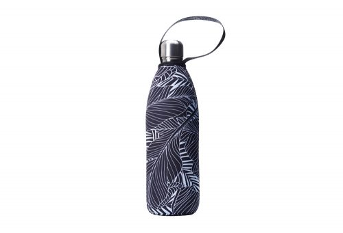 BBBYO Future Bottle+ Carry Cover - 1000 ml - black leaf print/silver, 1000ml