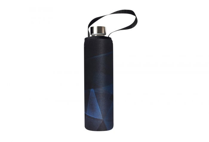 BBBYO Glass Is Greener Bottle + Carry Cover - 750 ml - prism print, 750ml