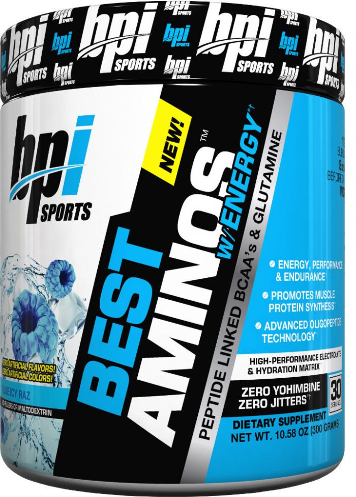 BPI Sports Best Aminos w/ Energy - 30 Servings Blue Icy Raz