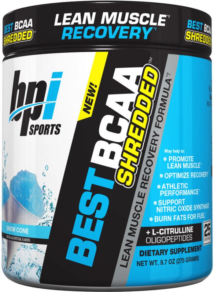 BPI Sports Best BCAA Shredded - 25 Servings Snow Cone