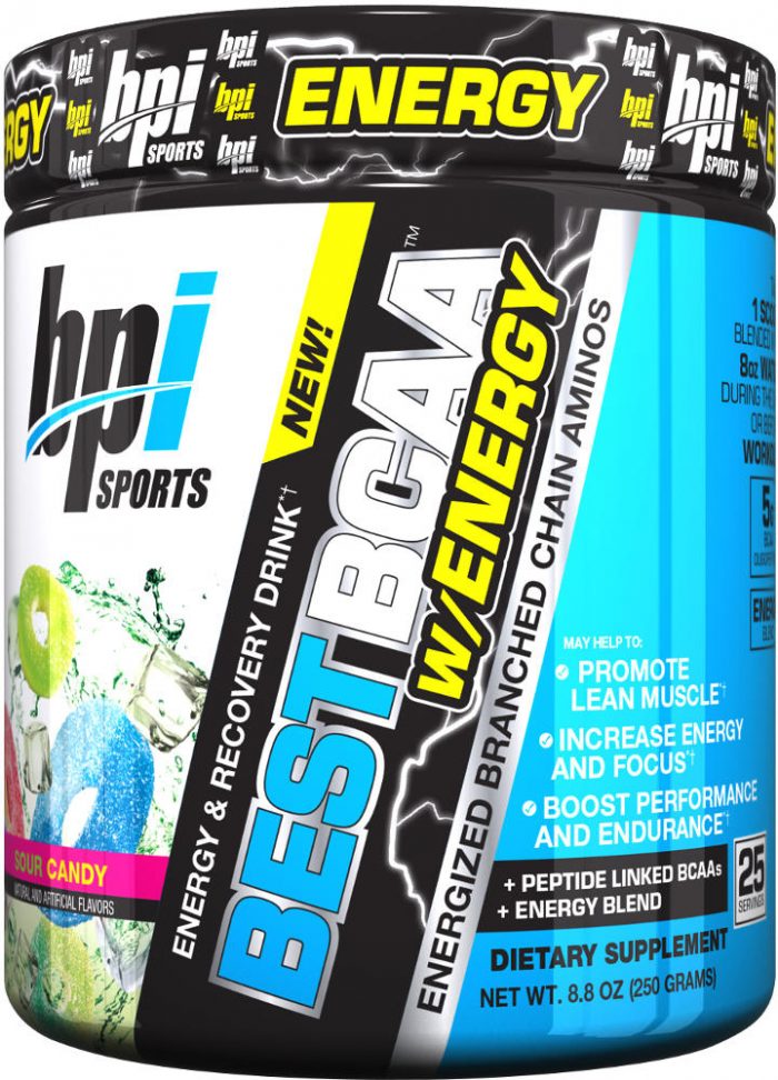 BPI Sports Best BCAA W/Energy - 25 Servings Sour Candy