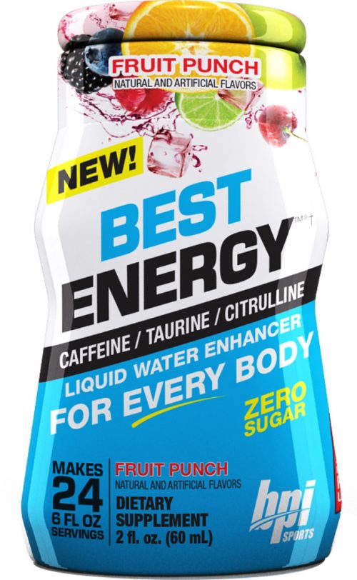BPI Sports Best Energy Liquid Water Enhancer - 1 Bottle (24sv per Bott