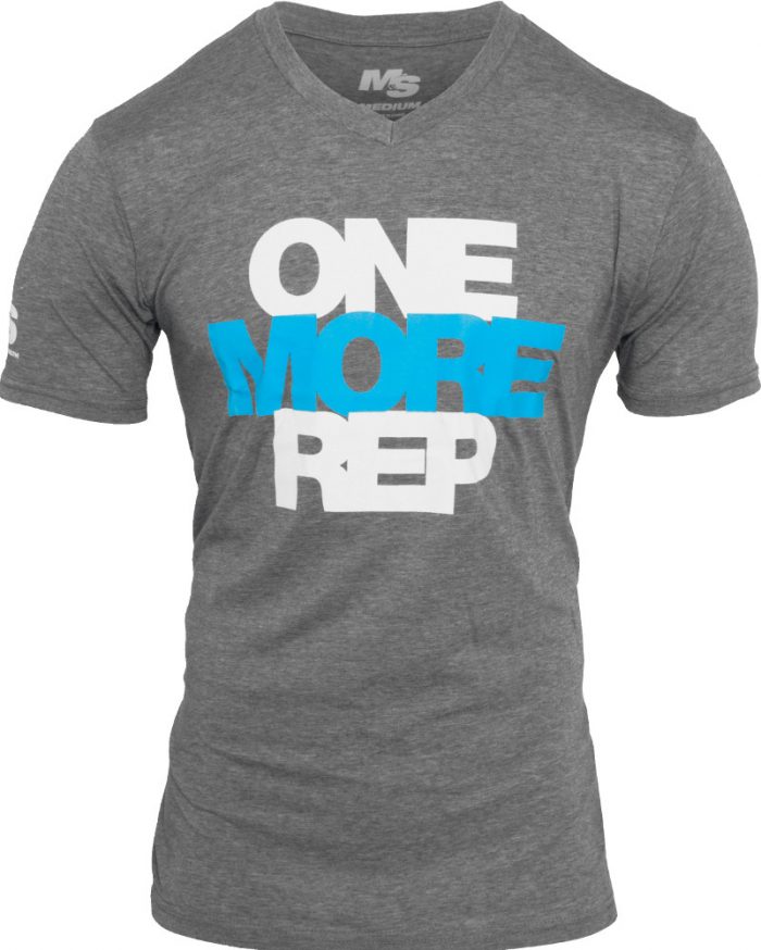 BPI Sports One More Rep V-Neck - Heather Large