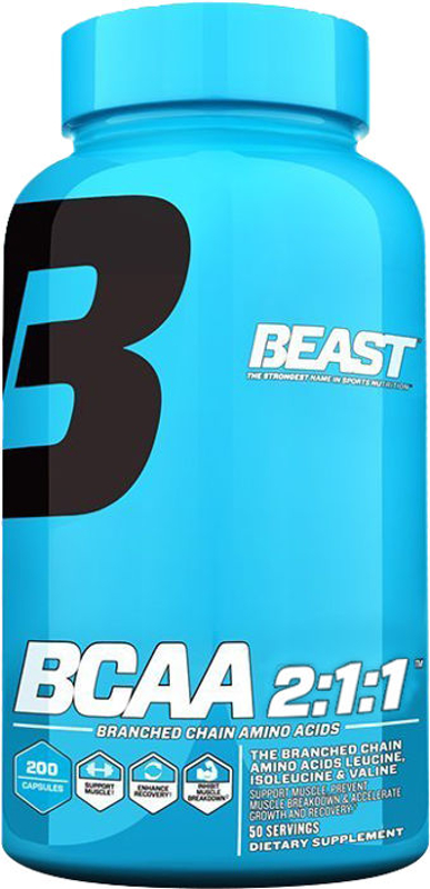 Beast Sports Nutrition BCAA 2:1:1 - 200 Capsules