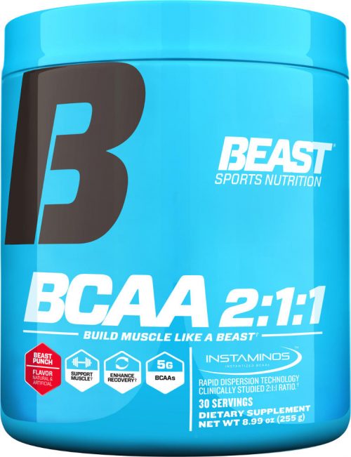 Beast Sports Nutrition BCAA 2:1:1 Powder - 30 Servings Beast Punch