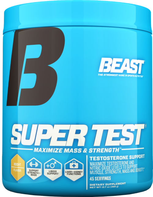 Beast Sports Nutrition Super Test Powder - 45 Servings Iced T