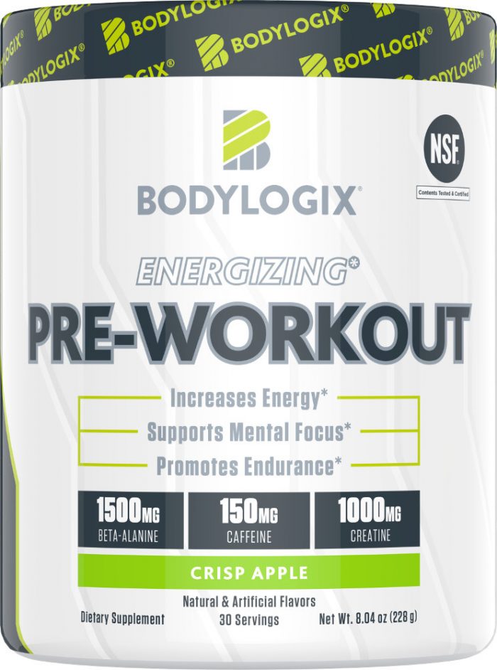 Bodylogix Energizing Pre-Workout - 30 Servings Crisp Apple
