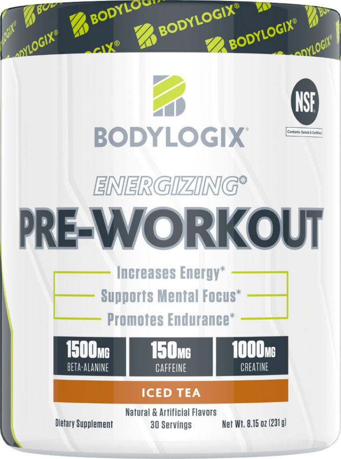 Bodylogix Energizing Pre-Workout - 30 Servings Iced Tea