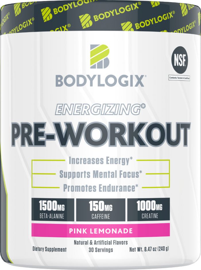Bodylogix Energizing Pre-Workout - 30 Servings Pink Lemonade