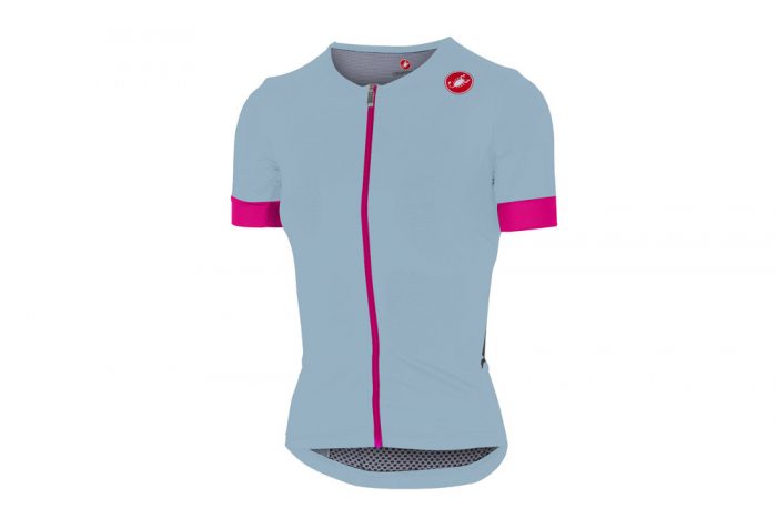 Castelli Free Speed Race Jersey - Women's - pale blue/pink fluo, large