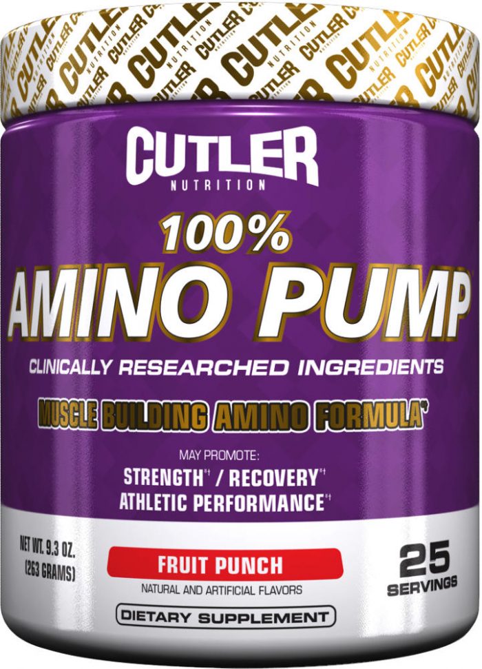 Cutler Nutrition 100% Amino Pump - 25 Servings Fruit Punch