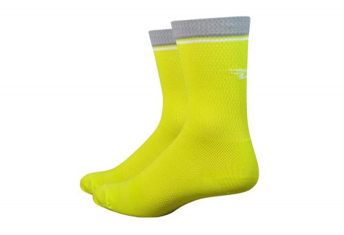 DeFeet Levitator Lite 6" Socks - sulphur yellow, medium