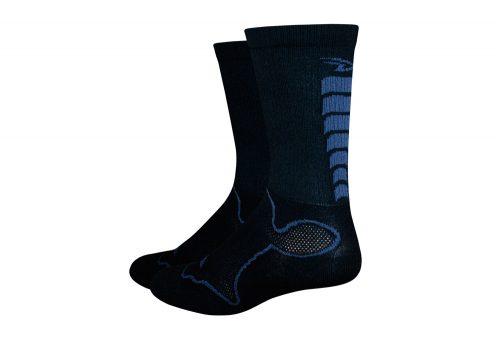 DeFeet Levitator Trail 6" Socks - black/graphite, medium