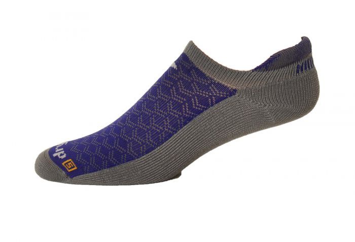 Drymax Running Lite-Mesh No Show Tab Socks - anthracite/purple, medium