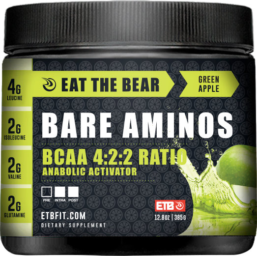 Eat The Bear Bare Aminos - 30 Servings Green Apple