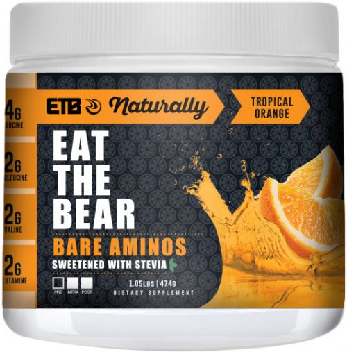 Eat The Bear Bare Aminos - 30 Servings Naturally Tropical Orange
