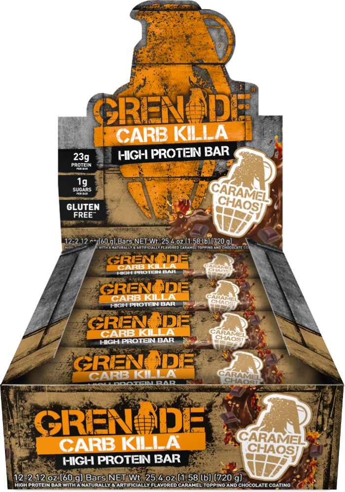 Grenade Carb Killa Bars - Box of 12 Caramel Chaos
