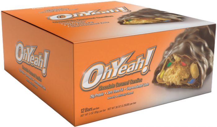 ISS Oh Yeah! Bars - Box of 12 Chocolate Caramel candies