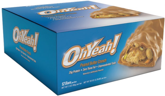 ISS Oh Yeah! Bars - Box of 12 Peanut Butter Crunch