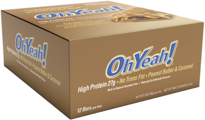 ISS Oh Yeah! Bars - Box of 12 Peanut Butter & Caramel