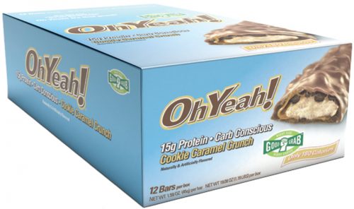 ISS Oh Yeah! Bars - Good Grab 45g - Box of 12 Cookie Caramel Crunch