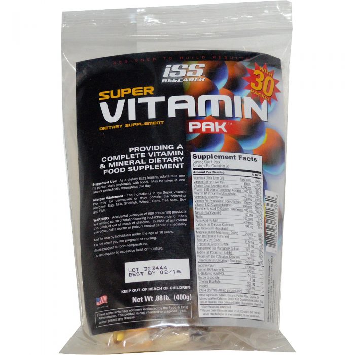 ISS Super Vitamin Pak - 30 Packs