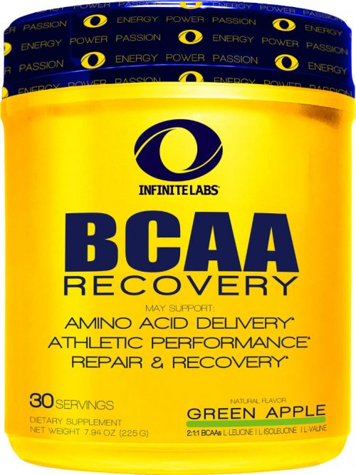 Infinite Labs BCAA Recovery - 30 Servings Green Apple
