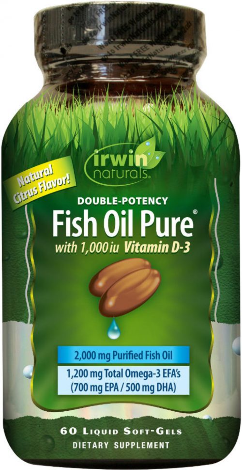 Irwin Naturals Fish Oil Pure - 60 Softgels