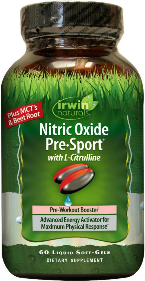 Irwin Naturals Nitric Oxide Pre-Sport - 60 Softgels