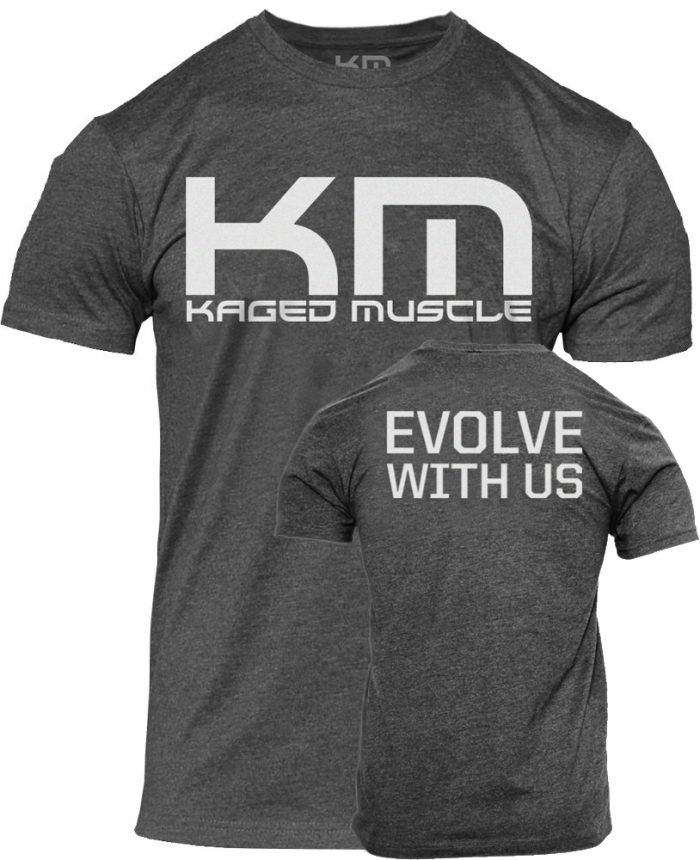 Kaged Muscle "Evolve" T-Shirt - Grey Large