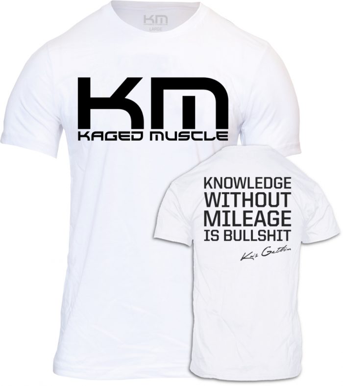 Kaged Muscle "Knowledge" T-Shirt - White Medium