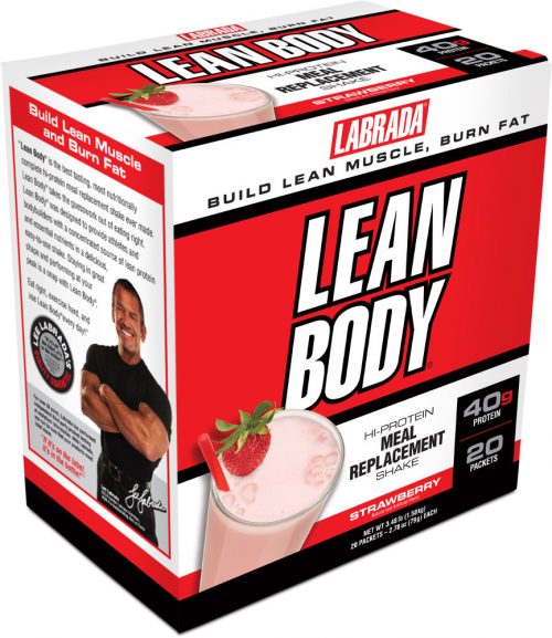 Labrada Nutrition Lean Body Meal Replacement - 20 Packets Strawberry