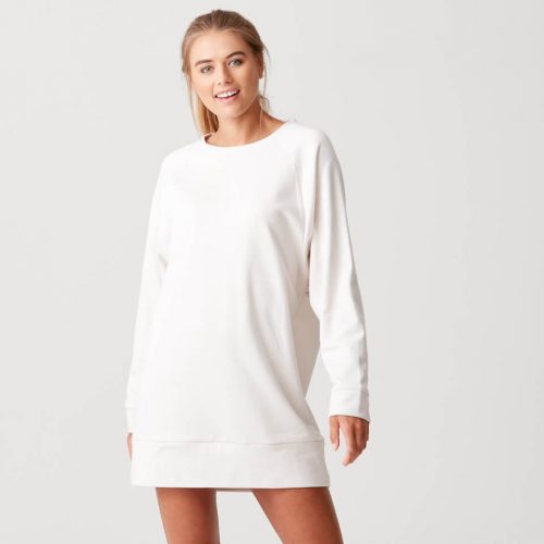 Luxe Lounge Sweater Dress - Oatmeal - L