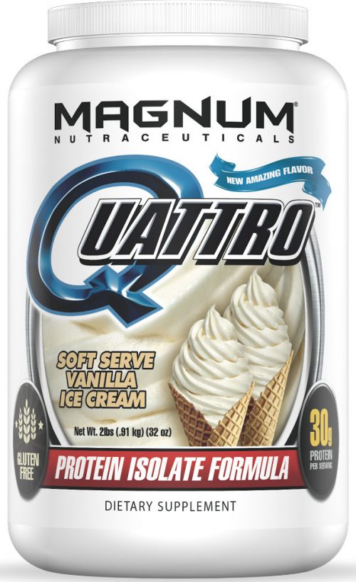 Magnum Nutraceuticals Quattro - 2lbs Vanilla Ice Cream