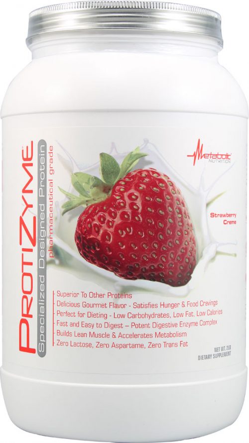 Metabolic Nutrition ProtiZyme - 2lbs Strawberry Creme
