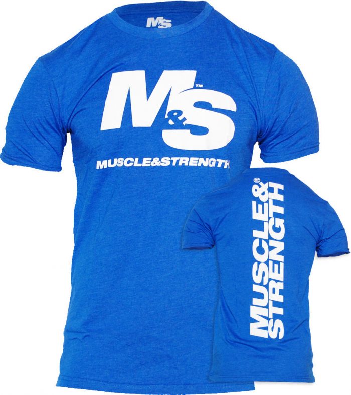 Muscle & Strength Spinal T-Shirt - Blue Large