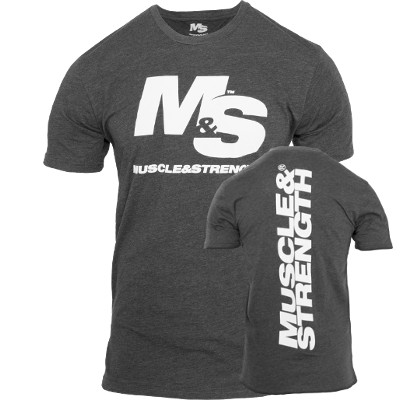 Muscle & Strength Spinal T-Shirt - Charcoal XXL
