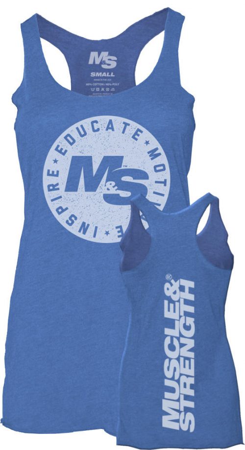 Muscle & Strength Women's Seal Tank - Blue Small