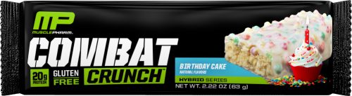 MusclePharm Combat Crunch Bars - 1 Bar Birthday Cake