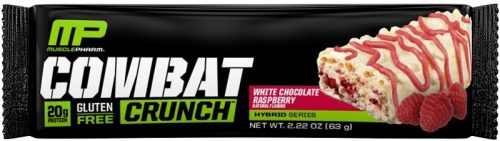 MusclePharm Combat Crunch Bars - 1 Bar White Chocolate Raspberry