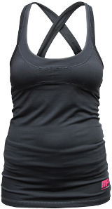 MusclePharm Sportswear Women's Crossback Tank - Medium Grey