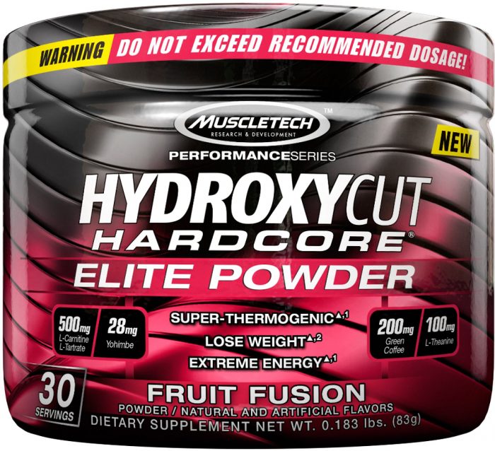 MuscleTech Hydroxycut Hardcore Elite Powder - 30 Servings Fruit Fusion