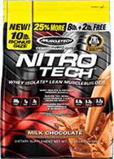 MuscleTech Nitro-Tech - 10lbs Milk Chocolate