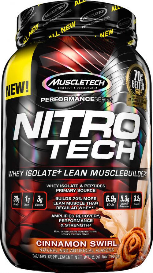 MuscleTech Nitro-Tech - 2lbs Cinnamon Swirl