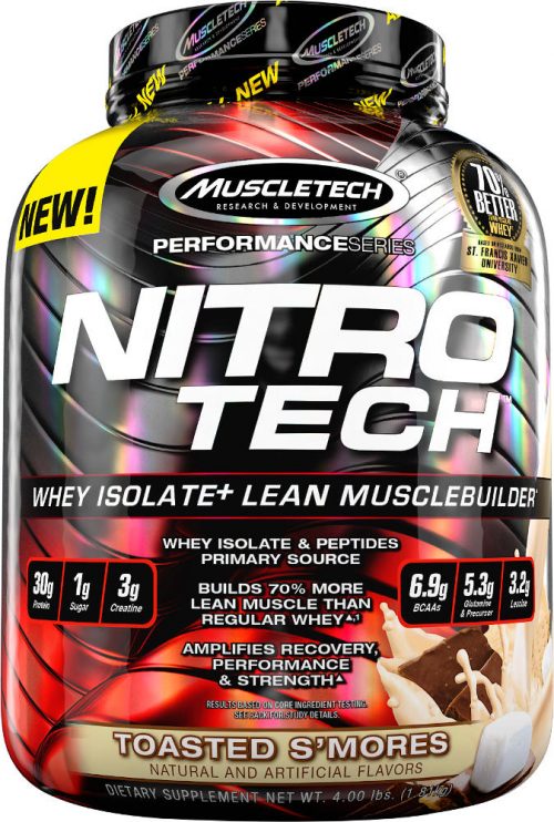MuscleTech Nitro-Tech - 4lbs Toasted S'mores