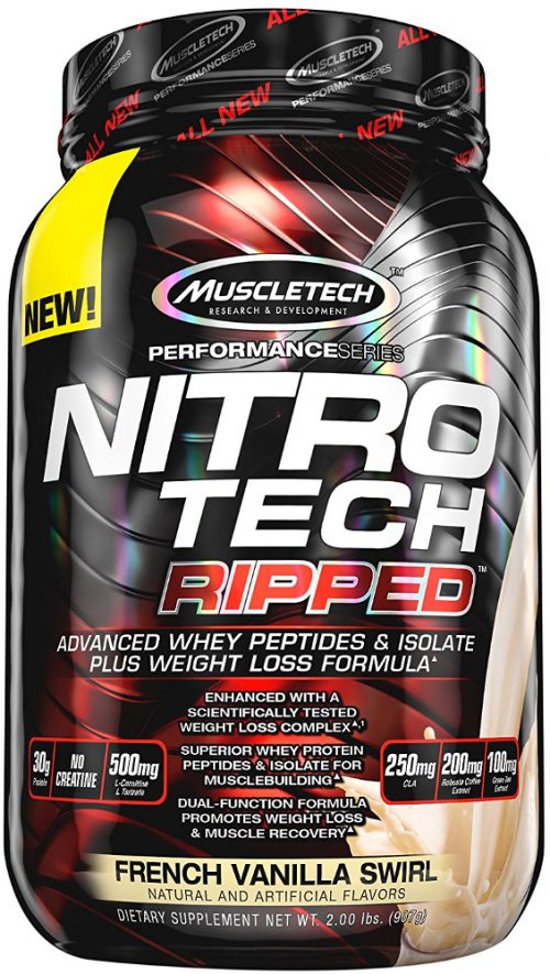 MuscleTech Nitro-Tech Ripped - 2lbs French Vanilla Swirl