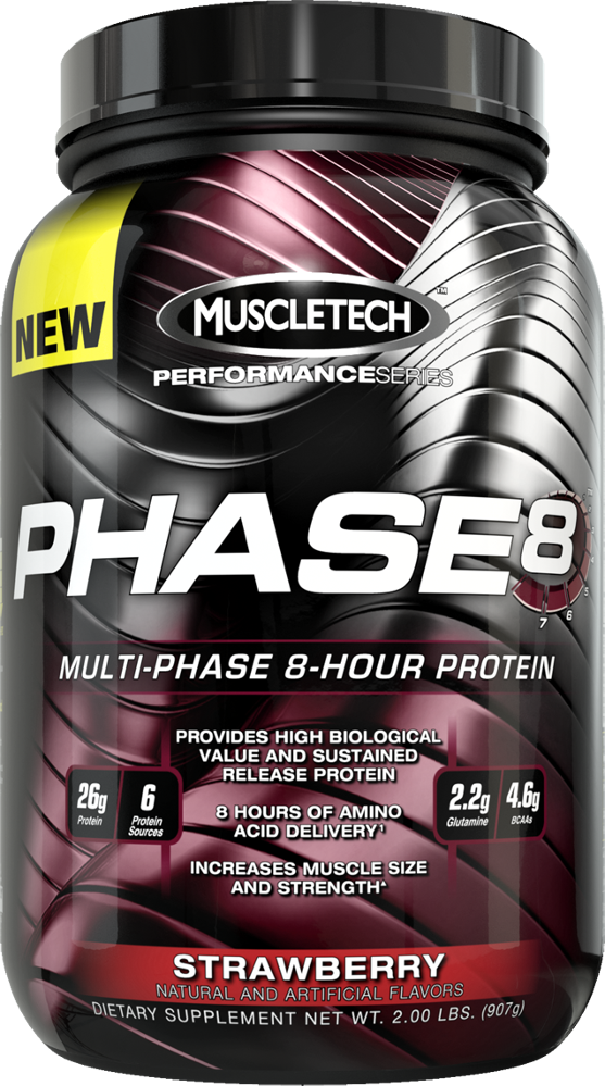 MuscleTech Phase8 - 2lbs Strawberry